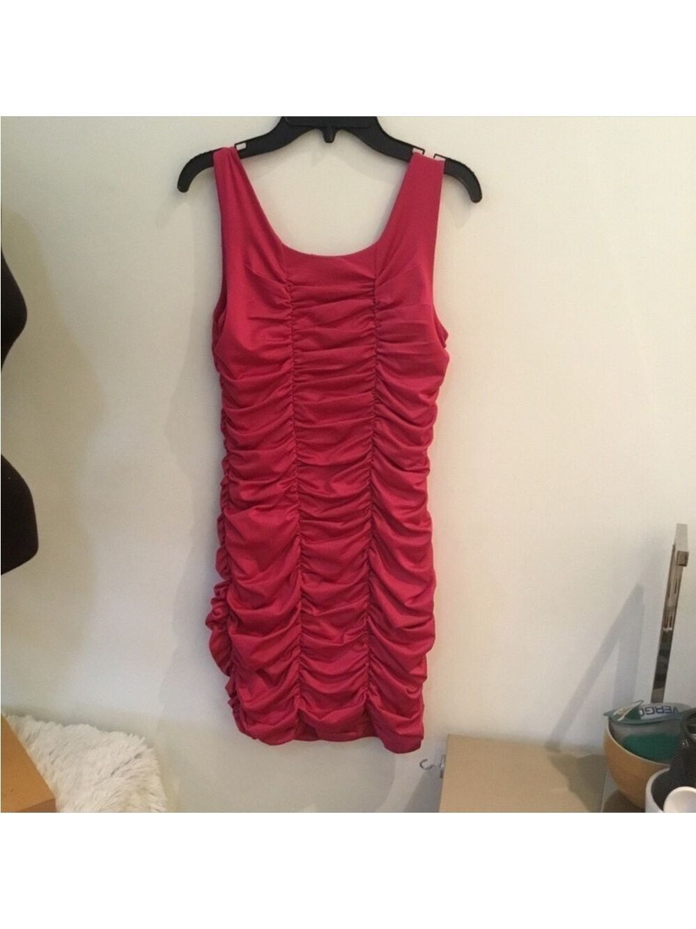 H & M small hot pink tank dress